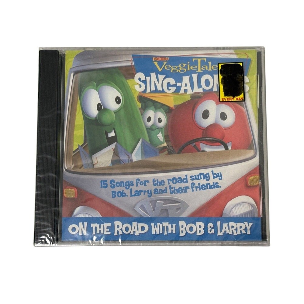 VeggieTales Cd On The Road W/ Bob And Larry Brand New Factory Sealed Sing A Long